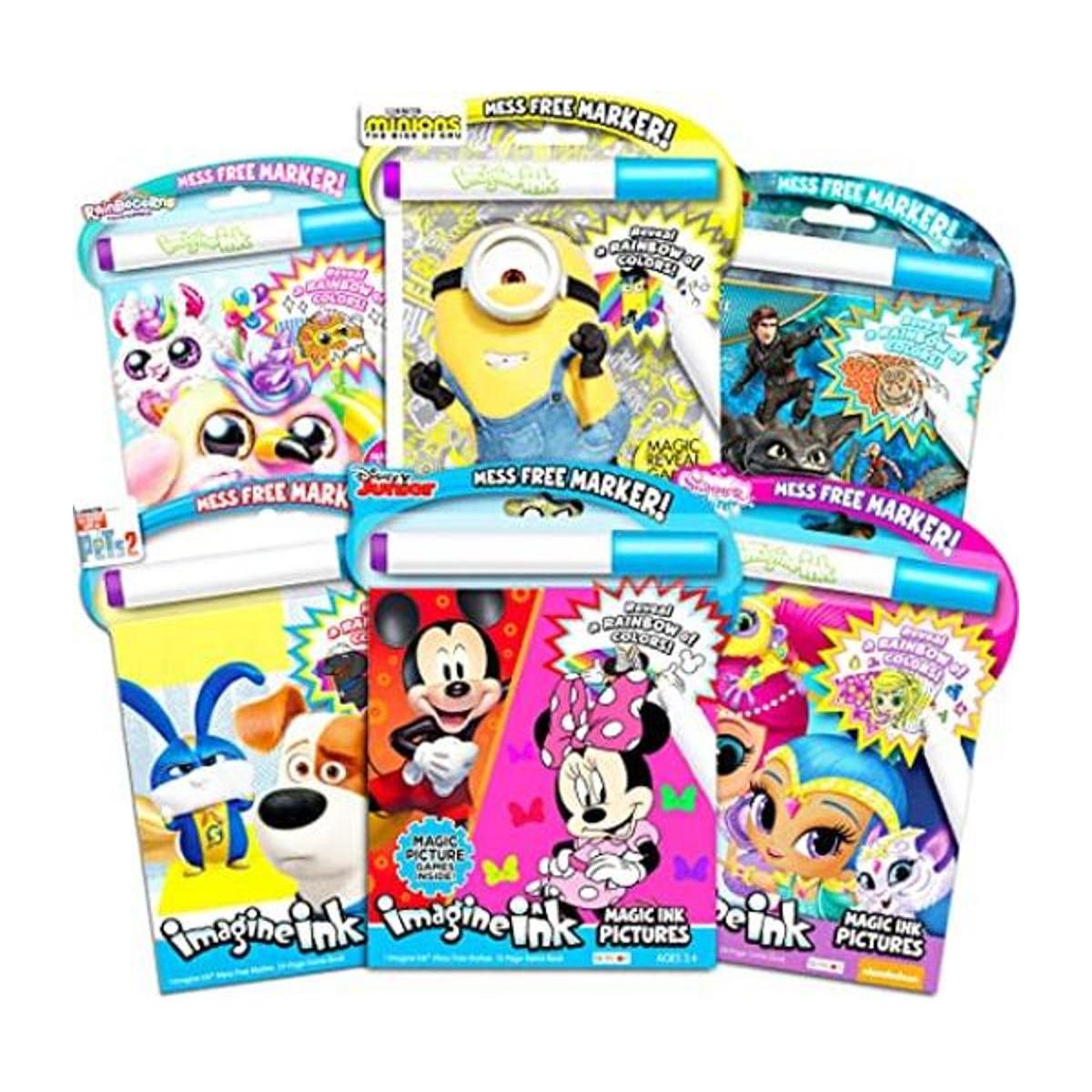 Imagine Ink Juego de libros para colorear para niñas el
