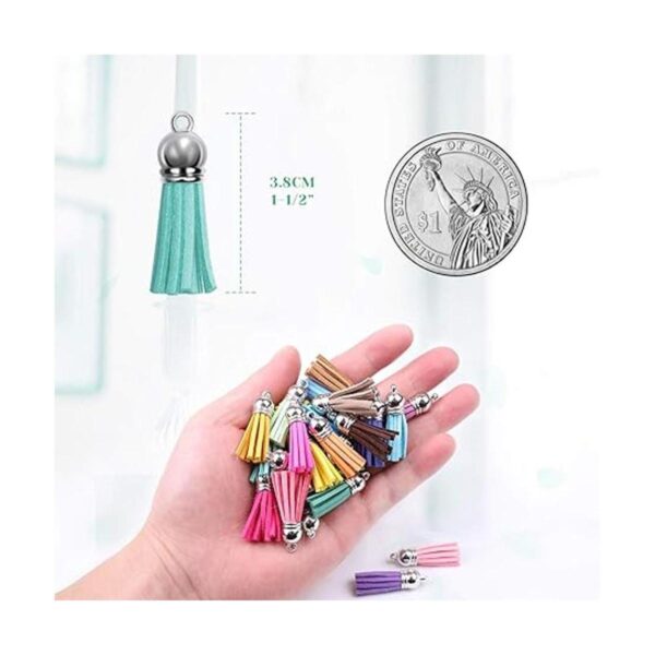 Paxcoo 240 borlas de llavero a granel para hacer joyas y