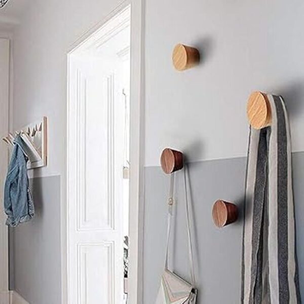 Gumiho Ganchos de madera para colgar en la pared para_4