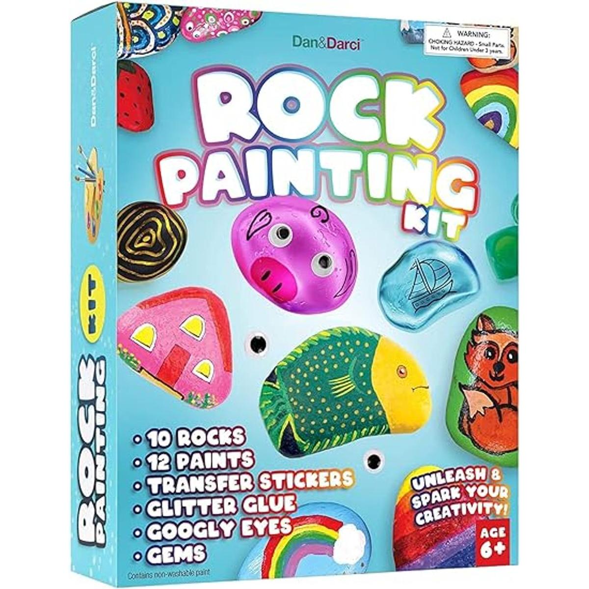 Kit de pintura de roca para niños artes y manualidades