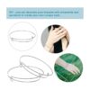 Brazaletes expandibles de alambre ajustable en blanco_4