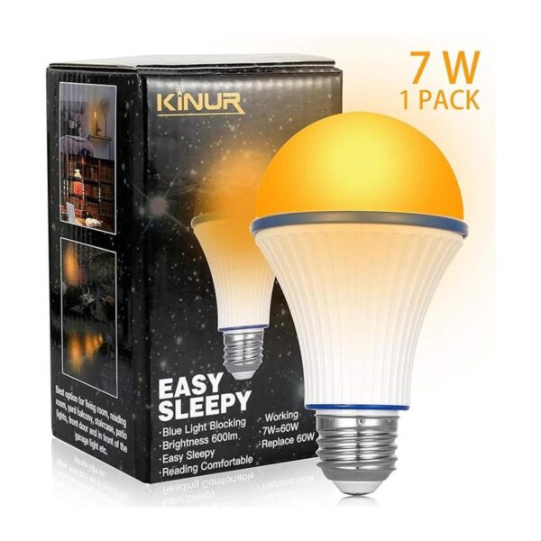 KINUR Bombillas ámbar para dormir suaves y cálidas_3