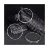 Brazaletes expandibles de alambre ajustable en blanco_5