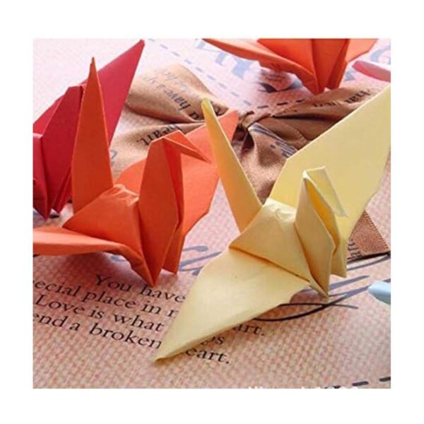 Morndew 50 grúas de papel de origami plegadas para bodas_3