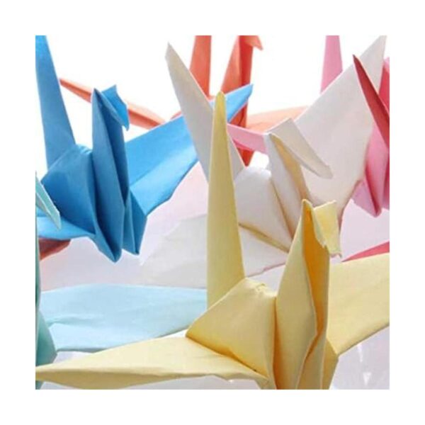 Morndew 50 grúas de papel de origami plegadas para bodas_4