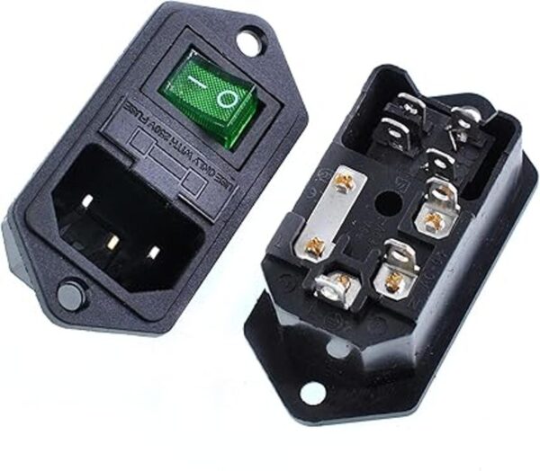Oiyagai 4 piezas IEC320 C14 módulo de entrada conector_2