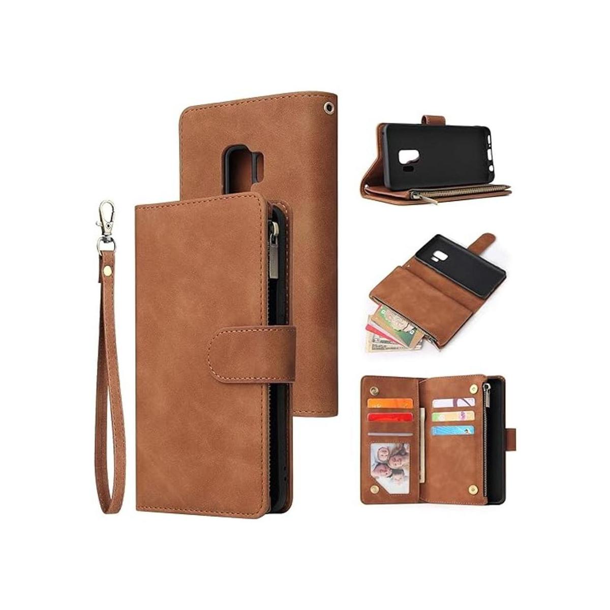 UEEBAI Funda tipo cartera para Samsung Galaxy S9 Plus de