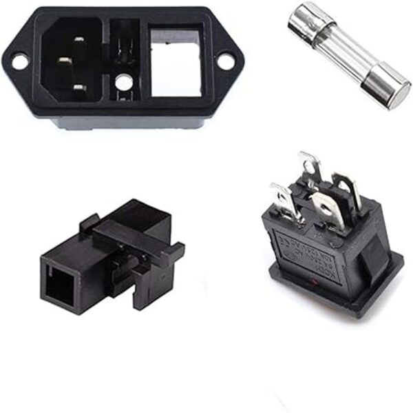 Oiyagai 4 piezas IEC320 C14 módulo de entrada conector_4