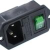 Oiyagai 4 piezas IEC320 C14 módulo de entrada conector_3