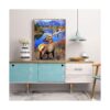 Pintura de diamantes 5D con diseño de alce de lago kit_4