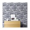 Papel pintado de ladrillo gris vintage de 17.7 x 118