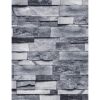 Papel pintado de ladrillo gris vintage de 17.7 x 118