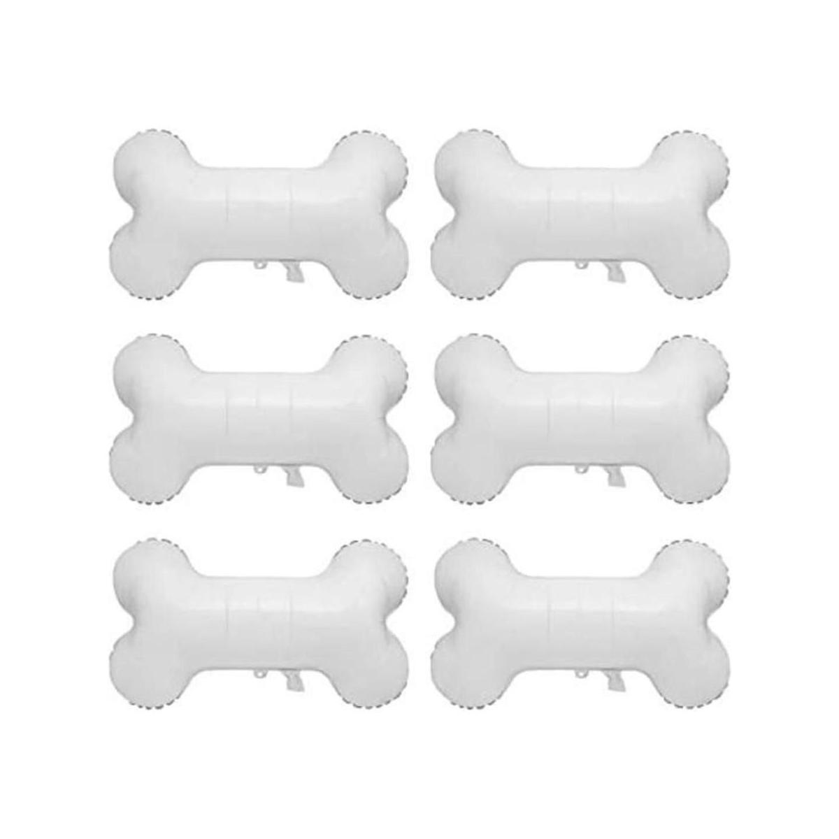 Creaides 6 globos de hueso de aluminio para perros en