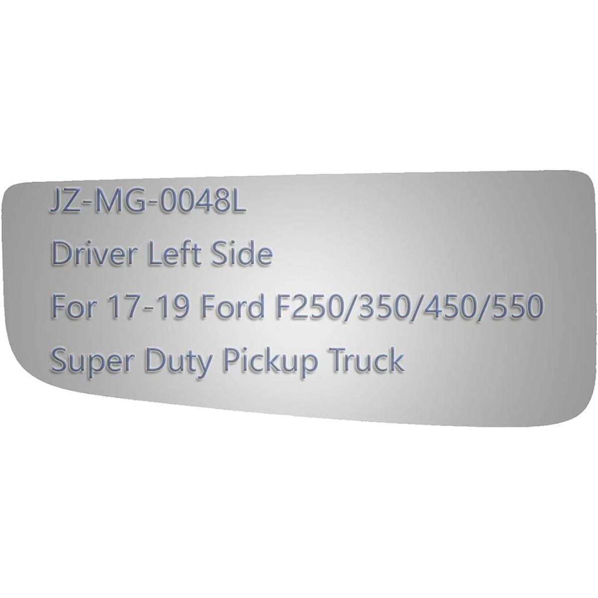 JZSUPER Espejo de remolque inferior para Ford F250 F350