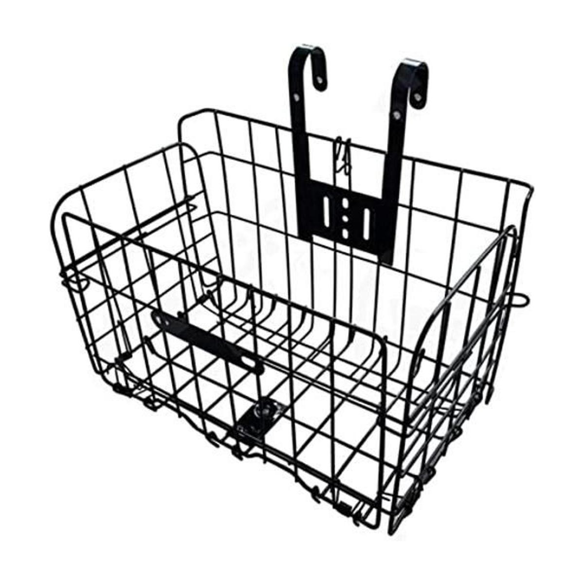 Cesta delantera plegable para bicicleta cesta de alambre