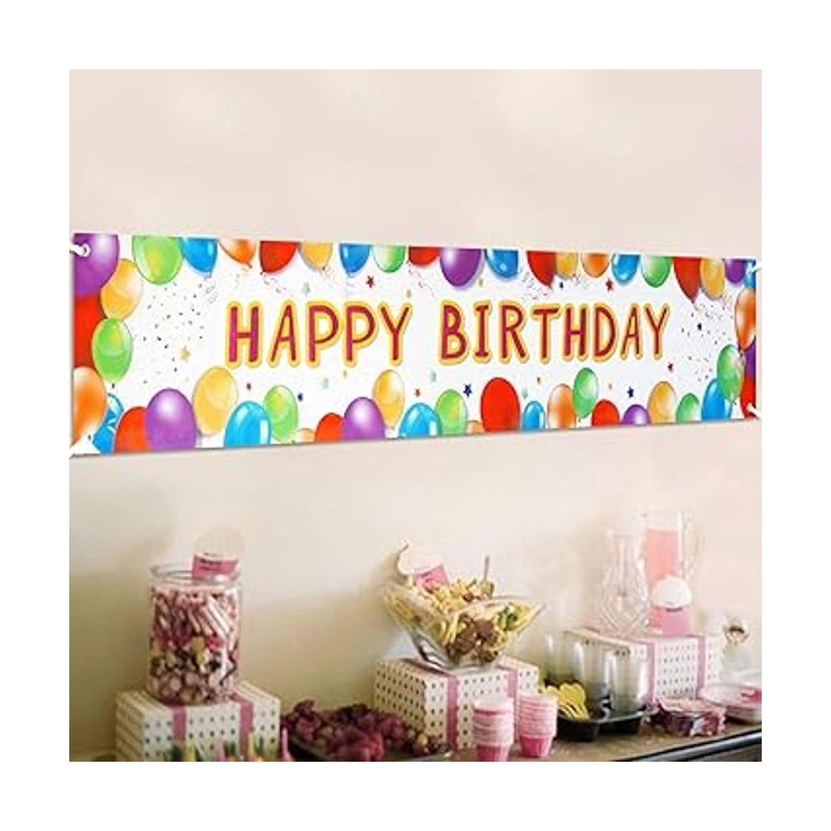 Banner de cumpleaños Feliz cumpleaños cartel enorme globo