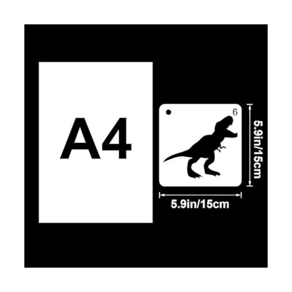 Plantillas de plástico para dibujo de dinosaurios 9_2