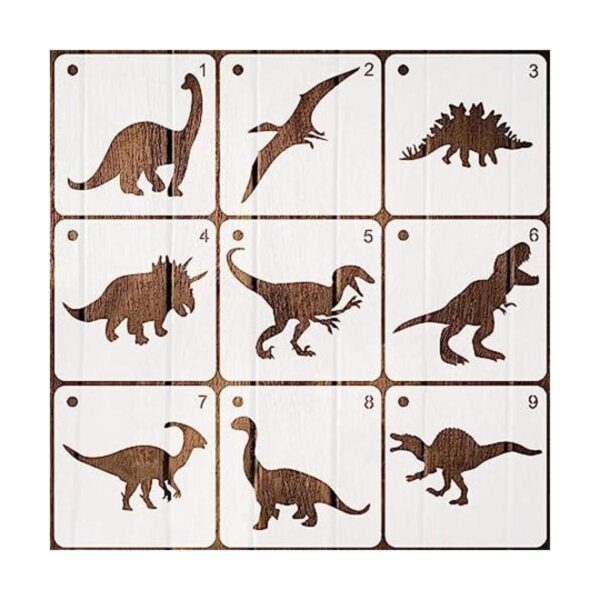 Plantillas de plástico para dibujo de dinosaurios 9_1