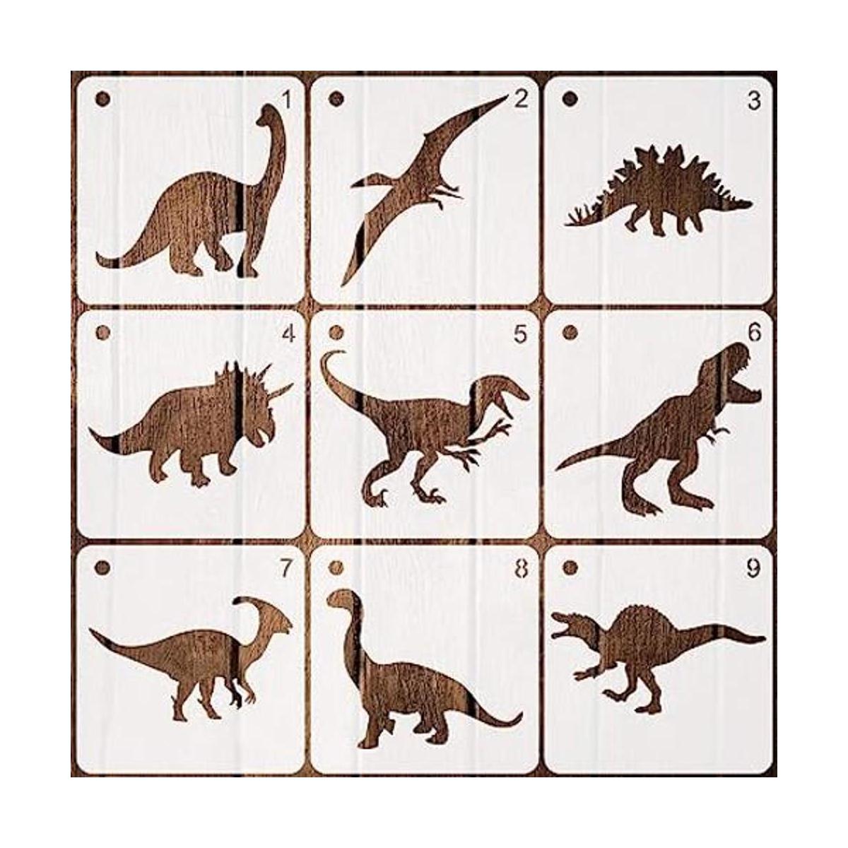 Plantillas de plástico para dibujo de dinosaurios 9