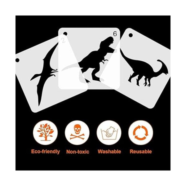 Plantillas de plástico para dibujo de dinosaurios 9_3