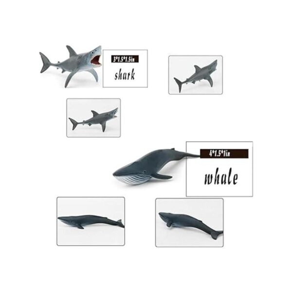 Juego de juguetes de animales marinos 12 figuras de mar_2