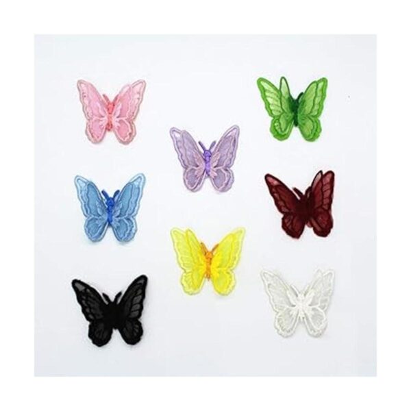 SUNMOVE 10 piezas bordado de mariposa para coser con_3