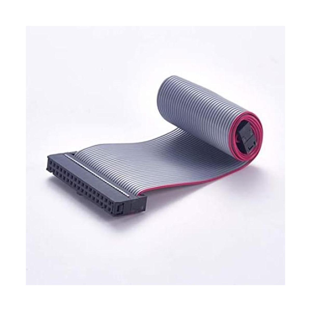 Fielect 2 conectores IDC de 34 pines de alambre gris