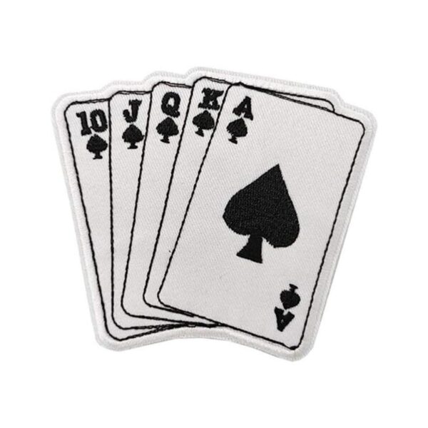 Royal Flush Adhesivo bordado para planchar o coser en_1