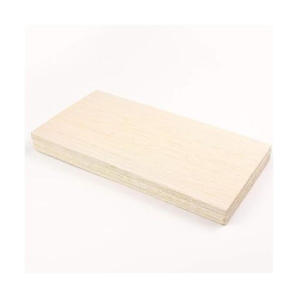 Paquete de 10 hojas de madera de balsa madera natural sin_5