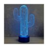 Jinnwell Lámpara de noche con diseño de cactus en 3D 7_3