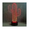 Jinnwell Lámpara de noche con diseño de cactus en 3D 7_5