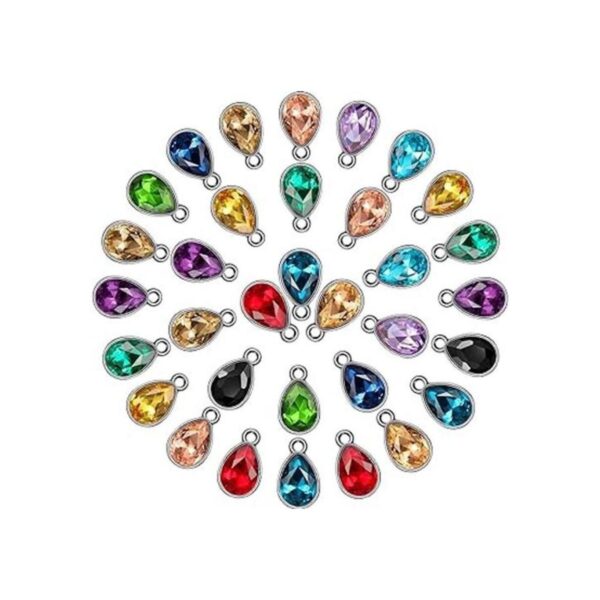 Hicarer 52 colgantes de gota de agua cuentas de cristal_1