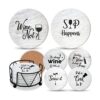Posavasos para absorbentes de bebidas con soporte 6
