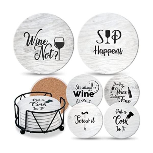 Posavasos para absorbentes de bebidas con soporte 6