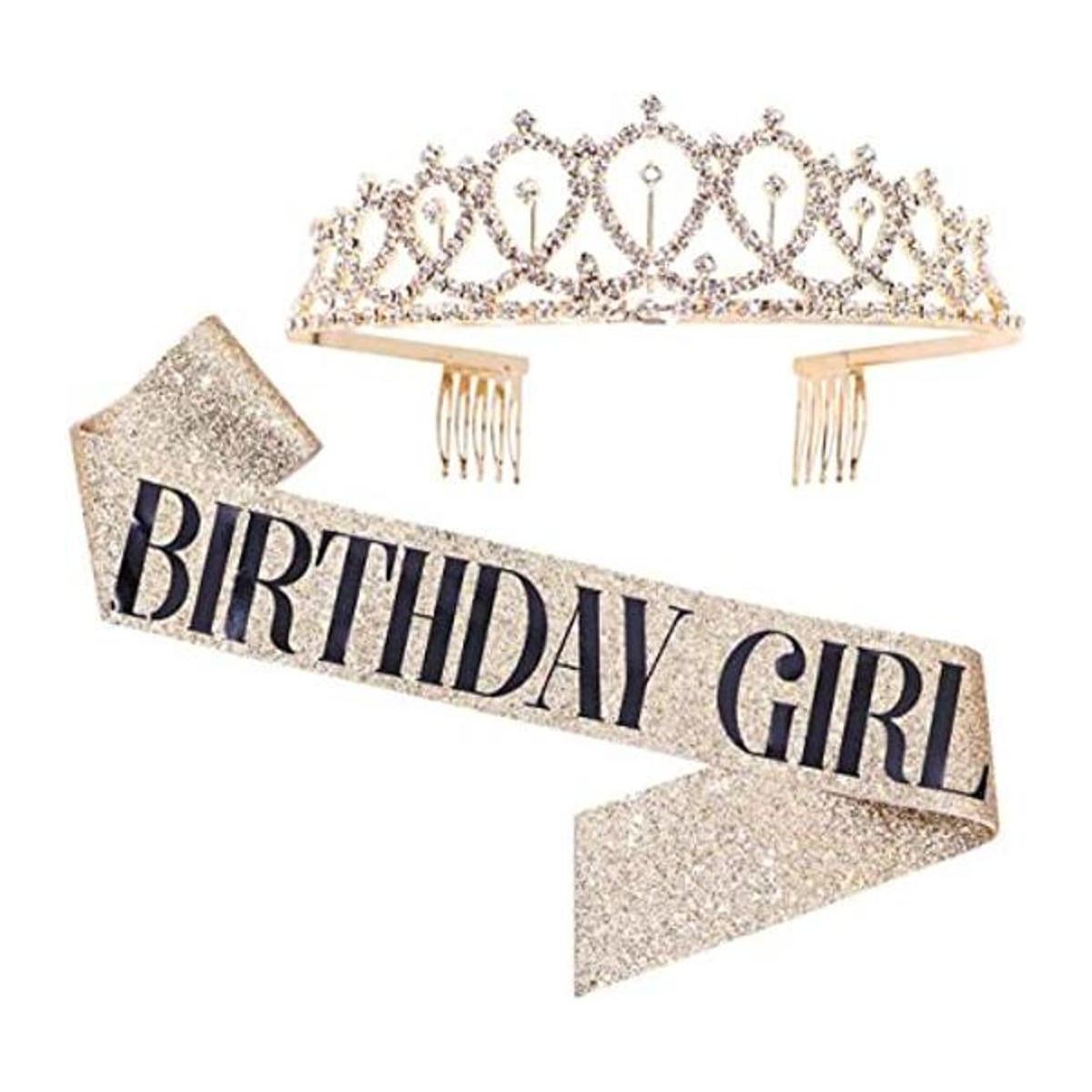 Kit de tiara de marco y diamantes de imitación para niña