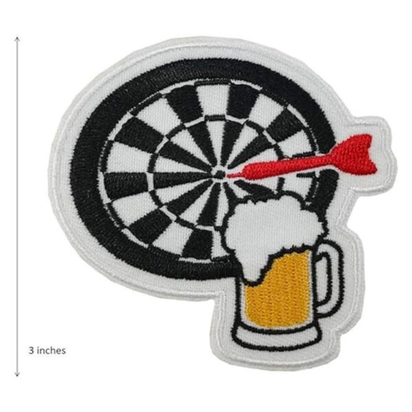 Dartboard Dardos bordados plancha en parches_5