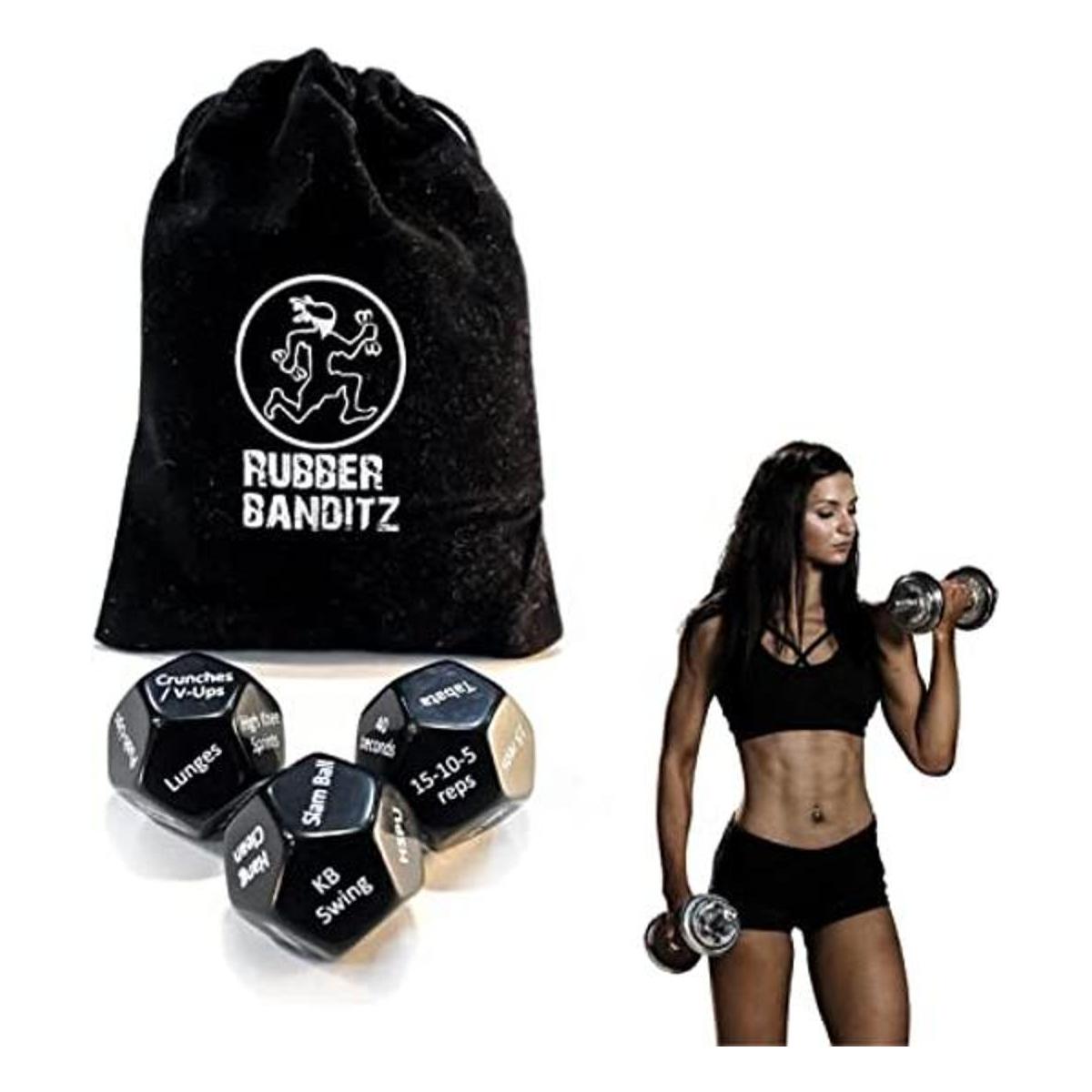 Rubberbanditz Dados de fitness para entrenamiento y