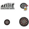 Dartboard Dardos bordados plancha en parches_1