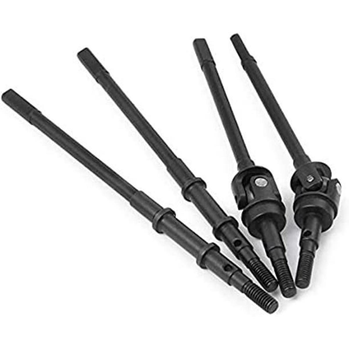 QueT Juego de 10 piezas de 4 ruedas de acero para eje