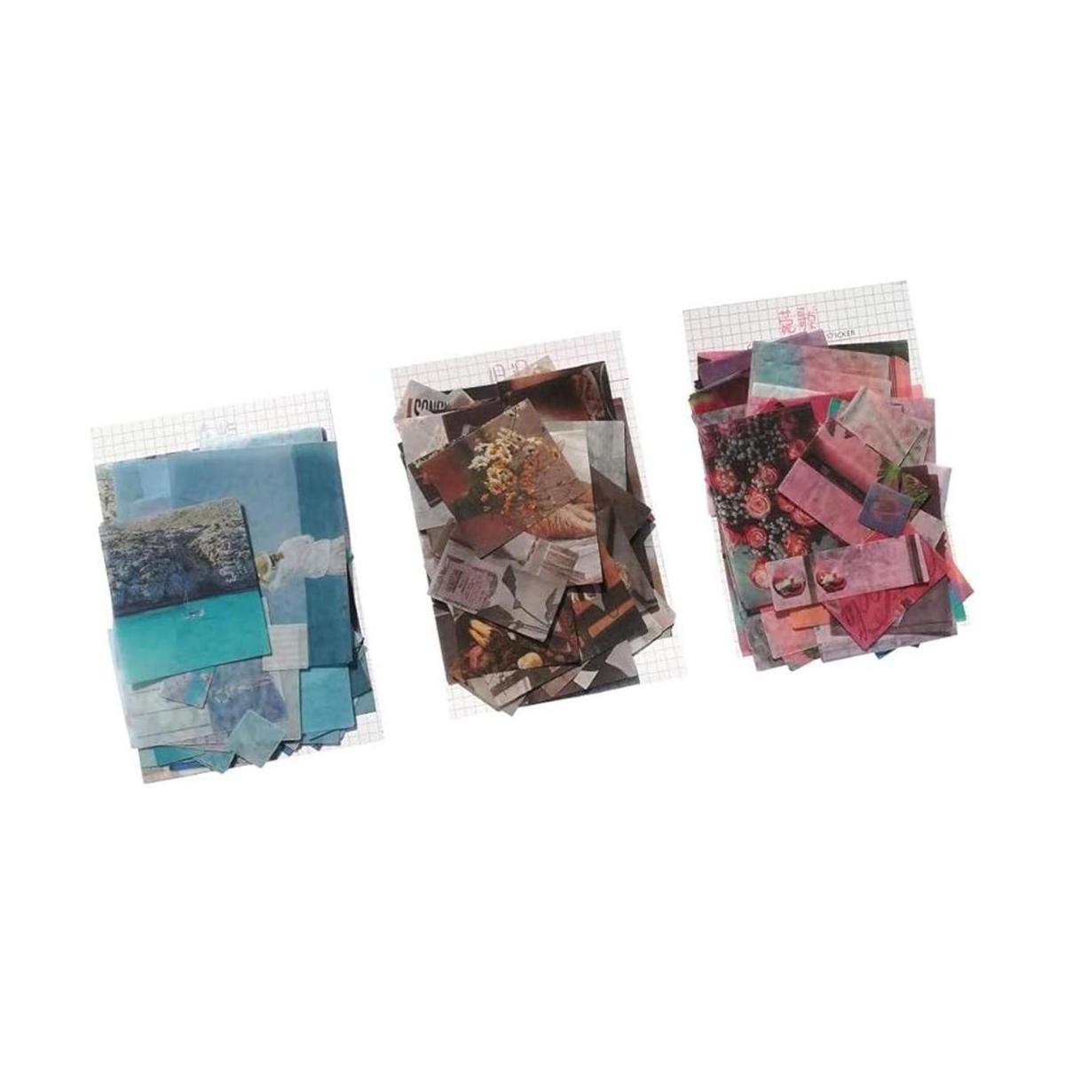 Kawaii Washi Juego de 210 calcomanías de papel vintage