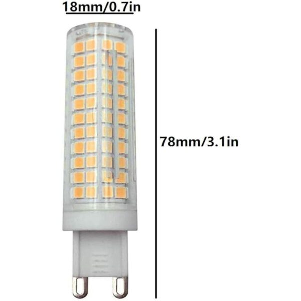 LXcom Bombilla LED G9 intensidad regulable 2 unidades_2