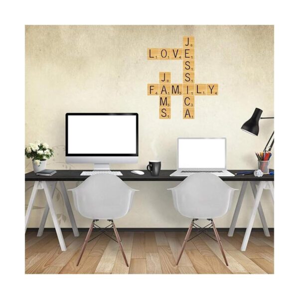 Plantilla de letras Scrabble de 3.9 in para pintar en