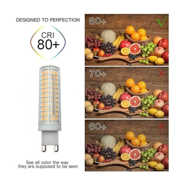LXcom Bombilla LED G9 intensidad regulable 2 unidades_4