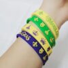 Paquete de 48 pulseras de goma de Mardi Gras para fiestas_4