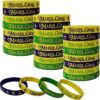 Paquete de 48 pulseras de goma de Mardi Gras para fiestas_1