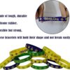 Paquete de 48 pulseras de goma de Mardi Gras para fiestas_3