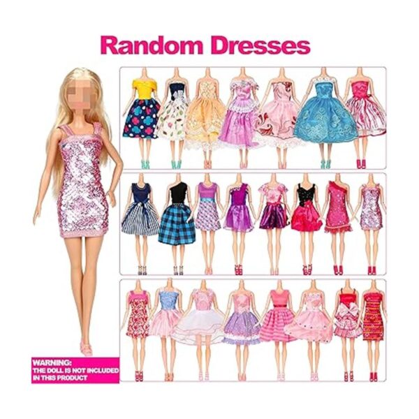 Paquete de 50 ropa y accesorios de muñeca hechos a mano_2