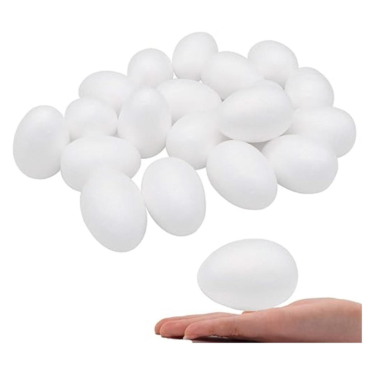 Crafare Huevos de espuma de poliestireno de 2.4 in 40