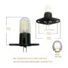 Bombilla de filamento LED de 1.5 W Z187 para horno de_3