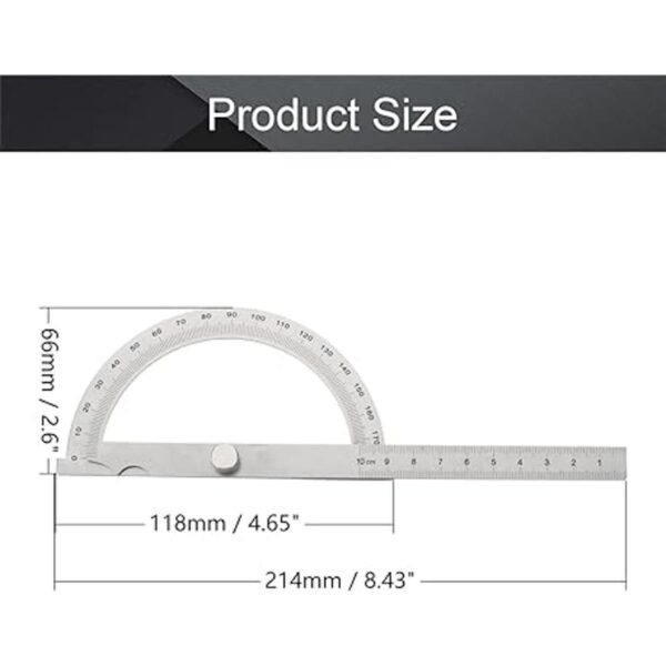 Utoolmart Transportador de acero inoxidable de 180 con